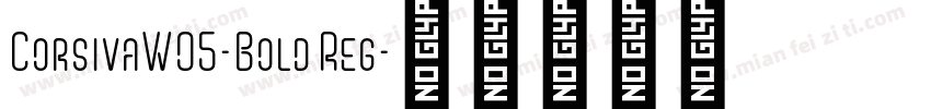 CorsivaW05-Bold Reg字体转换